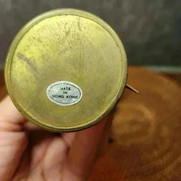 Vintage Brass Copper Angel Candle Holder Christmas Set of 4 Unique/Hong Kong - Picture 7 of 10